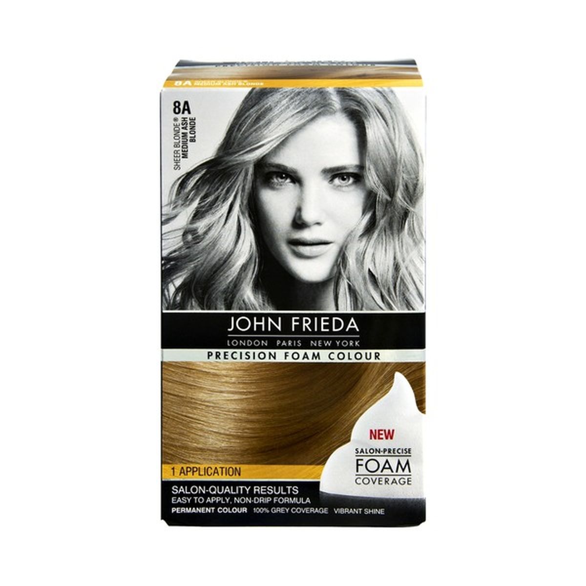 John Frieda Precision Foam Colour Sheer Blonde 8A Medium Ash Blonde