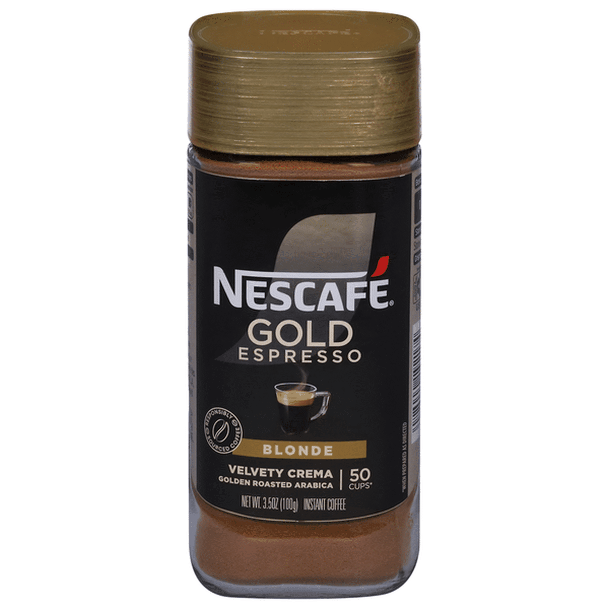 NESCAFÉ Coffee Instant Golden Roasted Arabica Velvety Crema Blonde