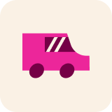 cartoon pink truck