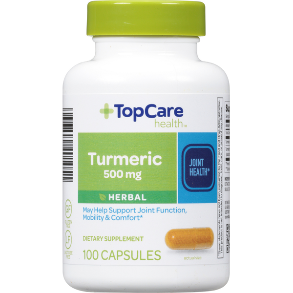 Muscles, Joints & Pain Relief TopCare Turmeric, 500 mg, Herbal, Capsules hero