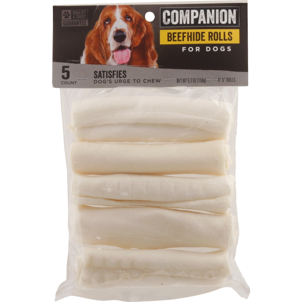 Dog Treats & Chews Companion Beefhide Rolls, For Dogs hero