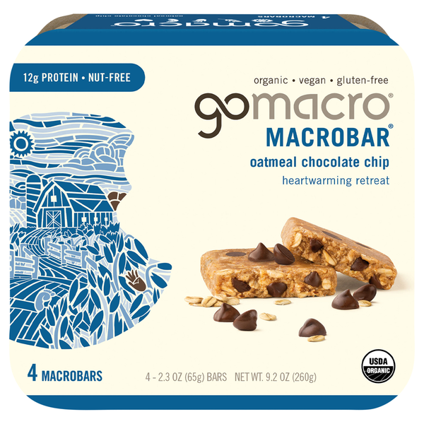 Energy & Granola Bars GoMacro MacroBar, Oatmeal Chocolate Chip hero