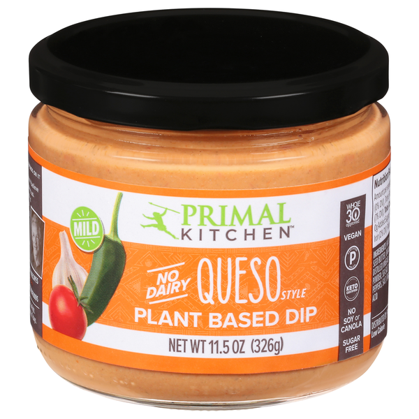 Condiments Primal Kitchen Plant Based Dip, No Dairy, Queso Style, Mild hero