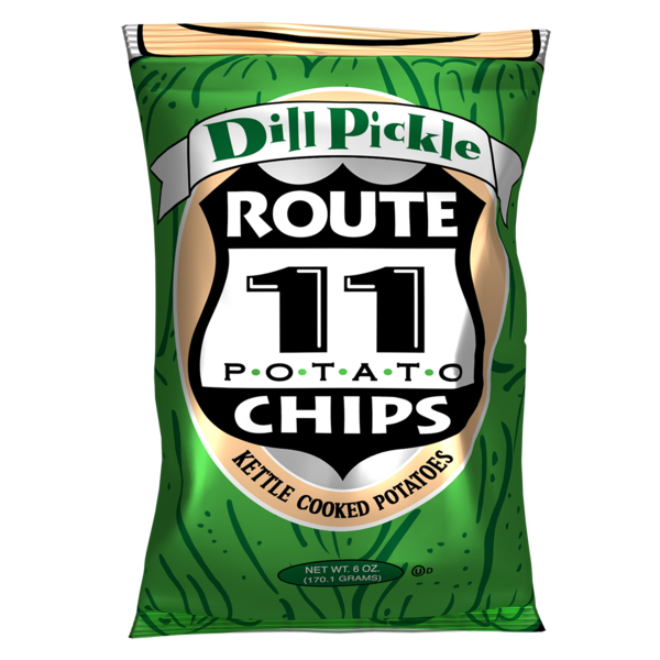 Chips & Pretzels Route 11 Dill Pickle Potato Chips hero