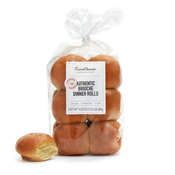 Breakfast Bakery Euroclassic Authentic Brioche Dinner Rolls hero