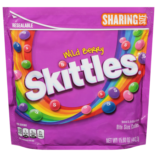 Candy, Chocolate & Gum Skittles Wild Berry Chewy Candy Sharing Size hero