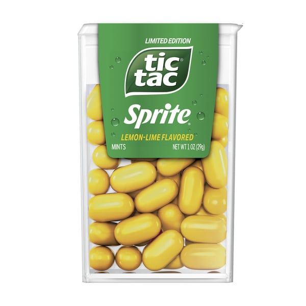 Tic Tac Fresh Breath Mints, Sprite Lemon Lime, Hard Candy Mints hero