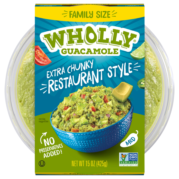 Wholly Guacamole Guacamole, Extra Chunky, Restaurant Style, Family Size hero