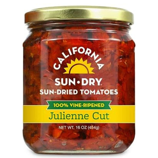 Canned & Jarred Vegetables California Sun Dry Sun-Dried Tomatoes Julienne Cut (in oil) hero