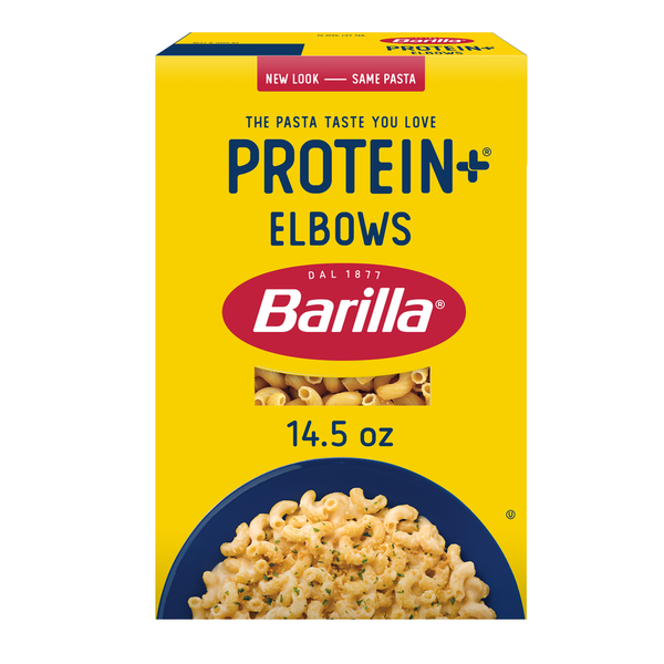 Dry Pasta & Noodles Barilla Protein+ (Plus) Elbows Pasta - Plant Based Pasta - Made from Lentils, Chickpeas & Peas hero