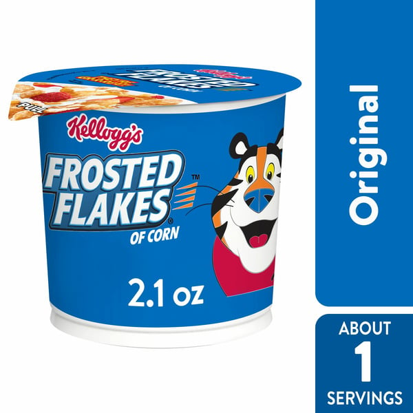 Cereal Frosted Flakes Cold Breakfast Cereal, 8 Vitamins and Minerals, Kids Snacks, Original hero