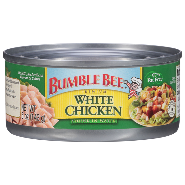 Canned Meat & Seafood Bumble Bee White Chicken, Chunk in Water, Premium hero