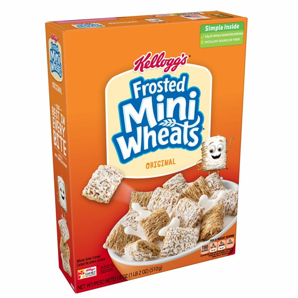 Cereal Frosted Mini-Wheats Breakfast Cereal, Kids Cereal, Family Breakfast, Original hero