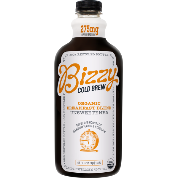 Coffee Bizzy Cold Brew Organic Cold Brew Coffee, Breakfast Blend, Unsweetened hero