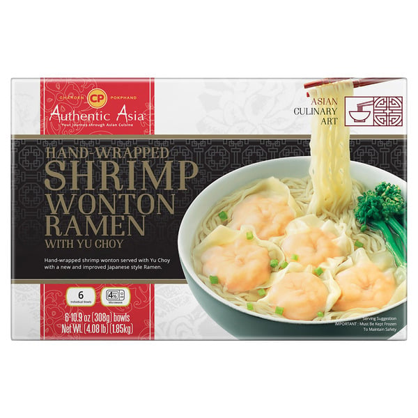 Frozen Meals C.P. Food Products Inc. Shrimp Wonton Ramen, 6 x 22.75 oz hero