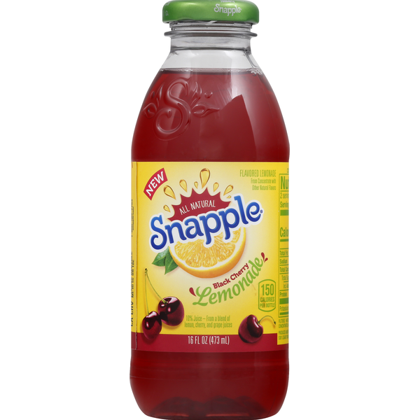 Juice & Nectars Snapple Lemonade, Black Cherry hero