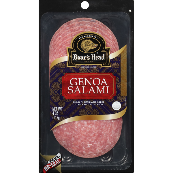 Cold Cuts Boar's Head Genoa Salami hero