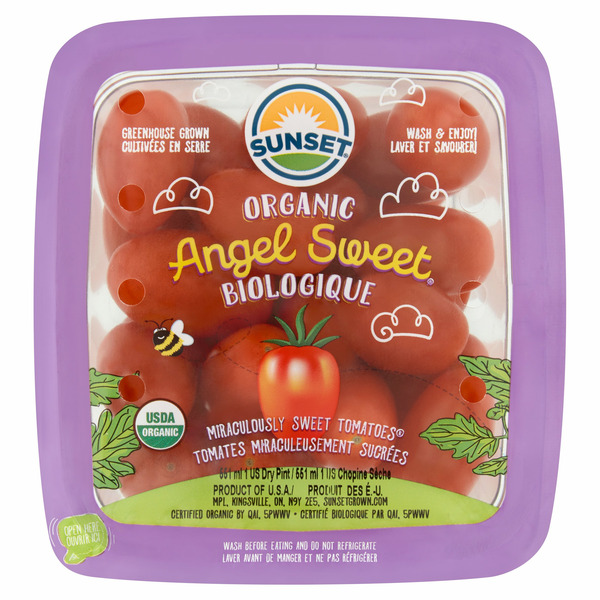 Packaged Vegetables & Fruits Sunset Angel Sweet Organic Tomatoes hero