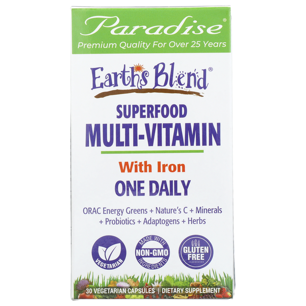 Vitamins & Minerals Paradise Earth's Blend Orac Energy Earths Blend With Iron hero