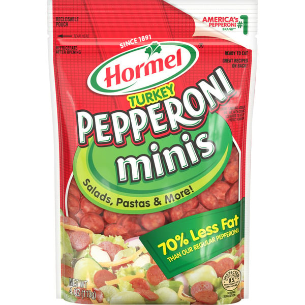 Lunch Meat HORMEL Pepperoni Pepperoni Turkey Minis hero