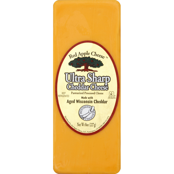 Specialty Packaged Deli Cheeses Red Apple Cheese Cheese, Cheddar, Ultra Sharp hero