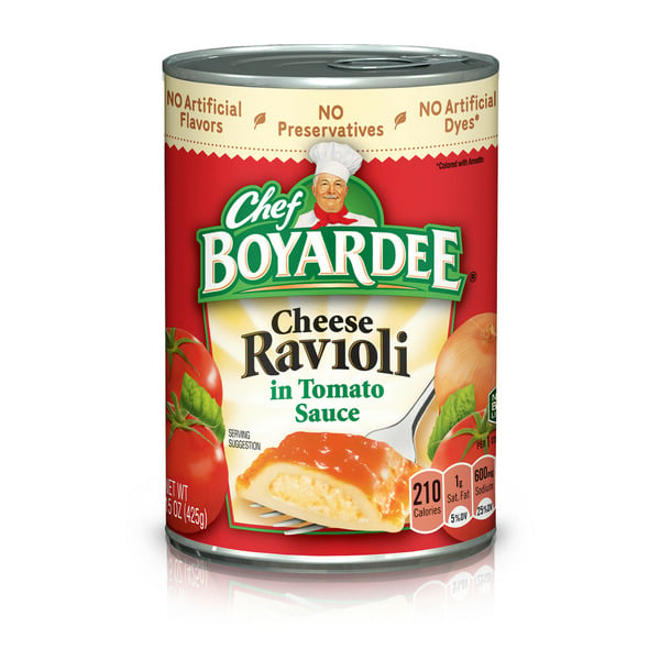 Canned Meals & Beans Chef Boyardee Cheese Ravioli with Tomato Sauce hero