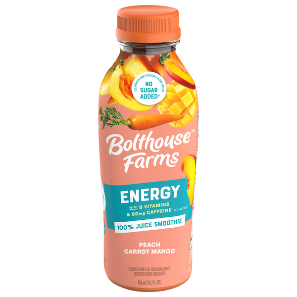 Refrigerated Bolthouse Farms Peach Carrot Mango hero