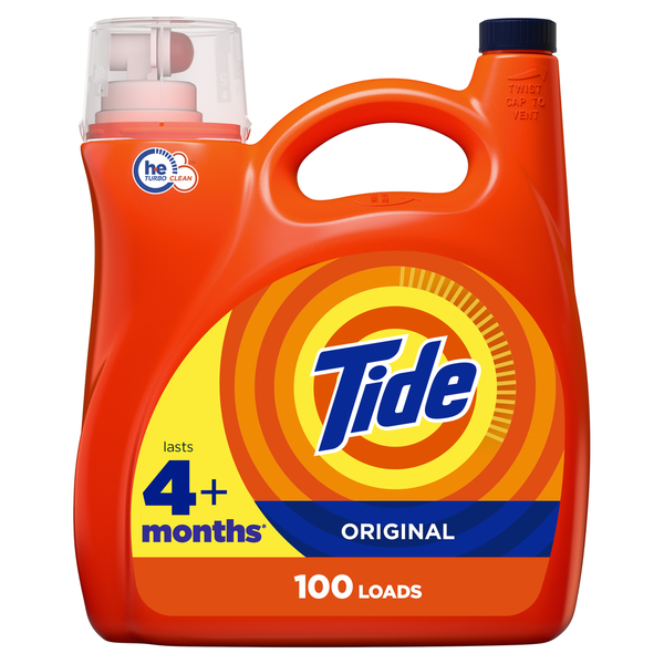 Tide Liquid Laundry Detergent, Original, 100 loads hero