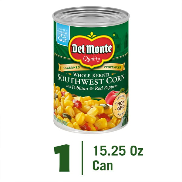 Canned & Jarred Vegetables Del Monte Southwest Corn, Whole Kernel hero