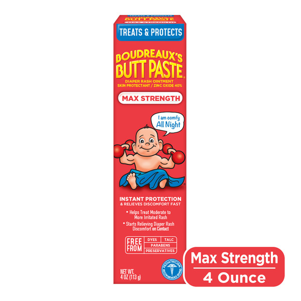 Baby First Aid & Vitamins Boudreaux's Butt Paste Diaper Rash Ointment Cream hero