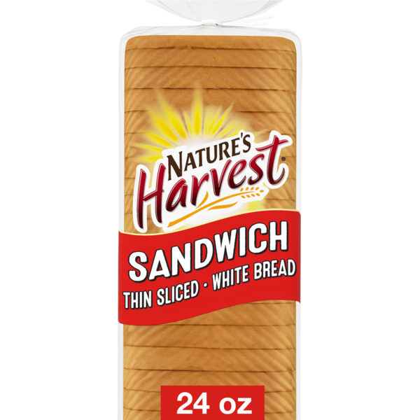 Nature's Harvest Plain Thin Sliced Bread hero