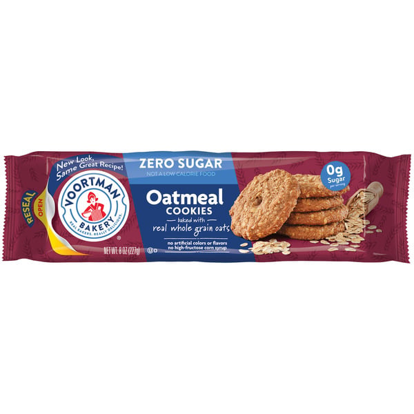 Packaged Cookies Voortman Bakery Cookies, Zero Sugar, Oatmeal hero