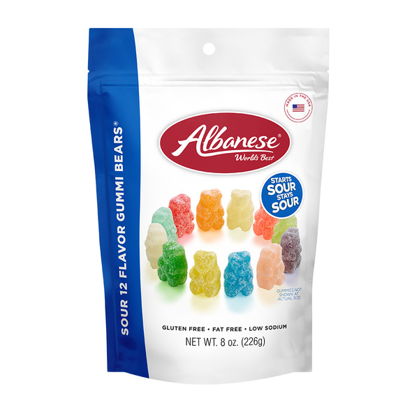 Candy & Chocolate Albanese Sour 12 Flavor Gummi Bears hero