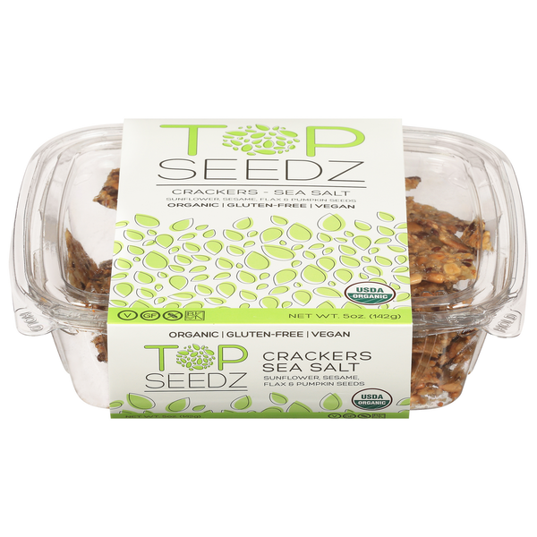 Crackers Top Seedz Crackers, Sea Salt, Organic hero