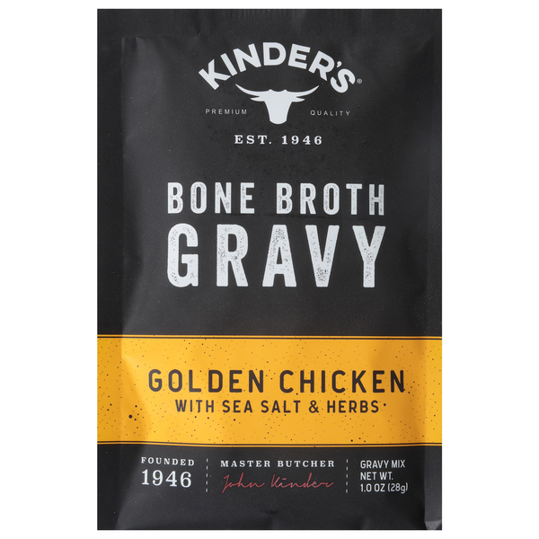 Dog Food & Care Kinder's Gravy Mix, Bone Broth, Golden Chicken with Sea Salt & Herbs hero