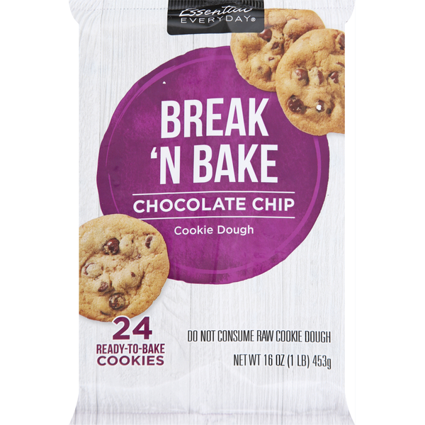 Doughs, Gelatins & Bake Mixes Essential Everyday Cookies Dough, Break 'n Bake, Chocolate Chip hero