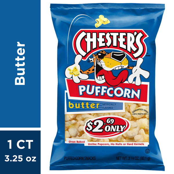 Chester's Puffcorn, Butter hero