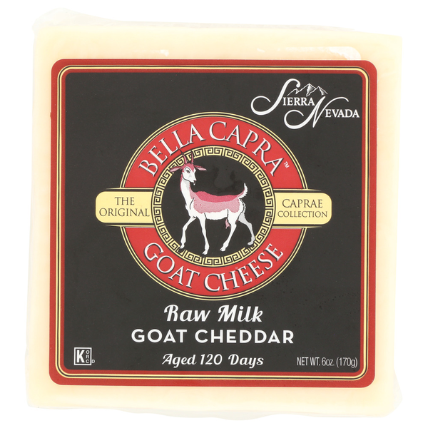 Other Creams & Cheeses Sierra Nevada Cheese Company Bella Capra Raw Milk Goat Cheddar hero