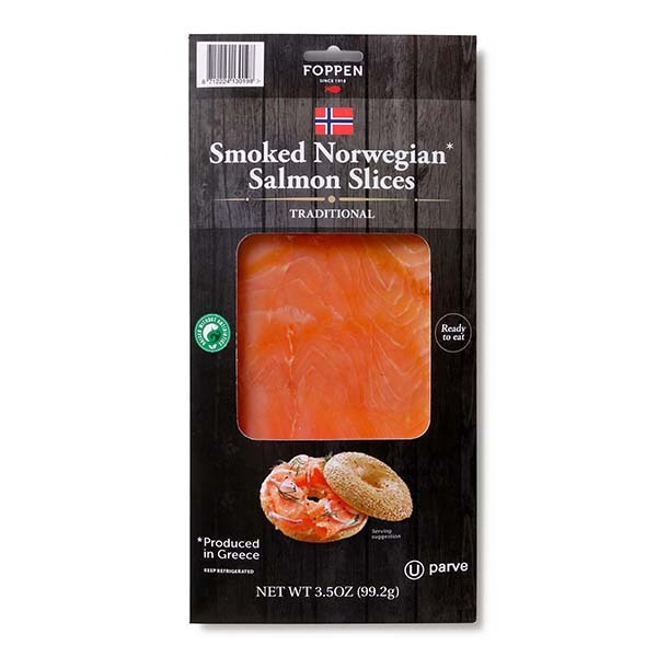 Packaged Seafood Foppen Smoked Norwegian* Salmon Slices hero