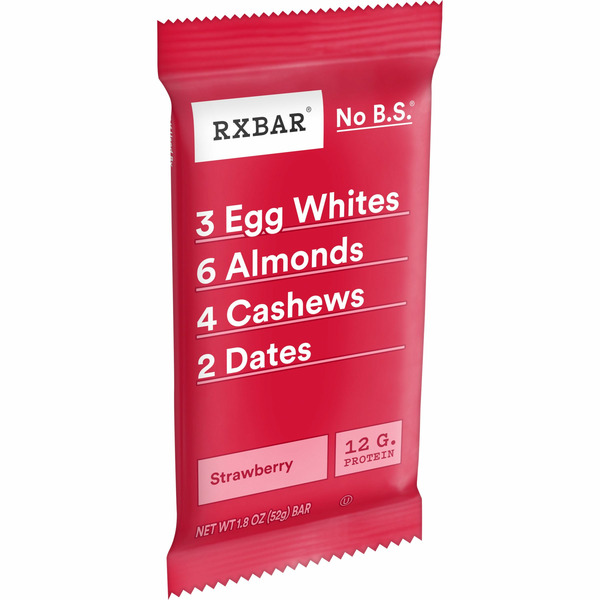 RXBAR Protein Bars, 12g Protein, Gluten Free Snacks, Strawberry hero