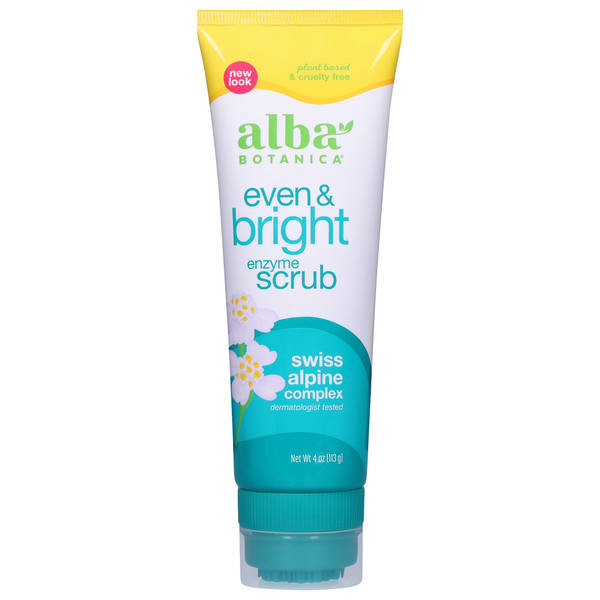 Facial Care Alba Botanica Enzyme Scrub, Even & Bright hero