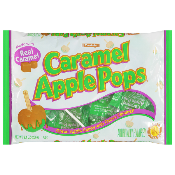 Candy & Chocolate Tootsie Pops Candy, Caramel Apple Pops hero