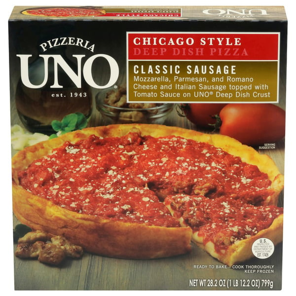 Frozen Meals Pizzeria Uno 9" Chicago Style Deep Dish Classic Sausage Pizza hero