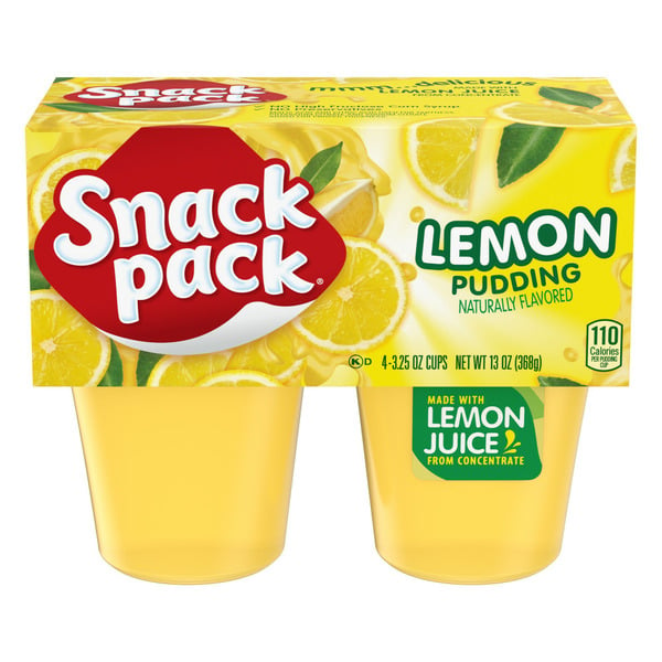 Refrigerated Pudding & Desserts Snack Pack Lemon Flavored Pudding hero