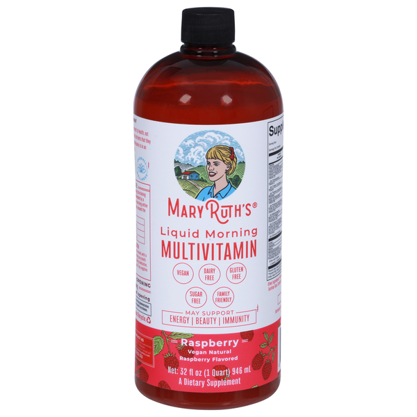 Dietary Supplements MaryRuth's Multivitamin, Liquid Morning, Raspberry Flavored hero