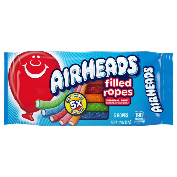 Candy & Chocolate AirHeads Candy, Original Fruit, Filled Ropes hero