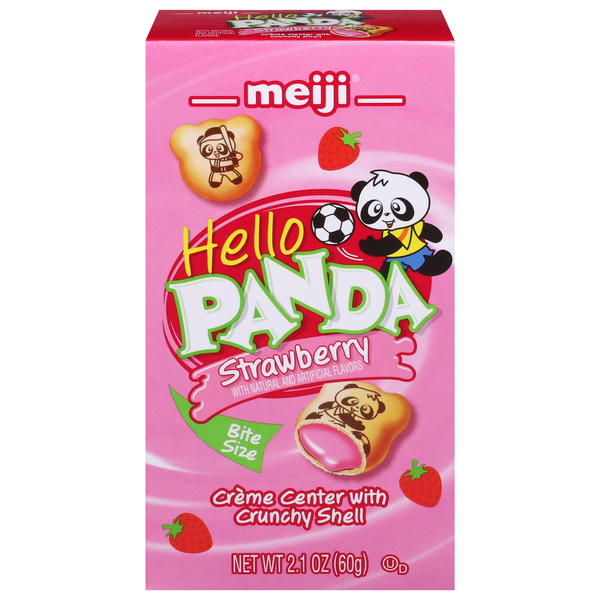 Hello Panda Cookies, Strawberry, Bite Size hero