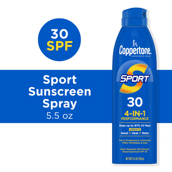 Coppertone Water Resistant Sunscreen Spray,  SPF 30 hero