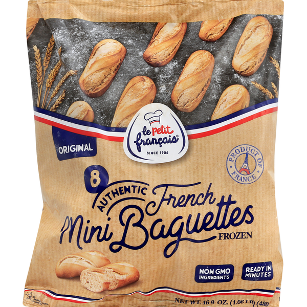 Frozen Breads & Doughs La Petit Petit Francais Mini Baguettes, Original French hero