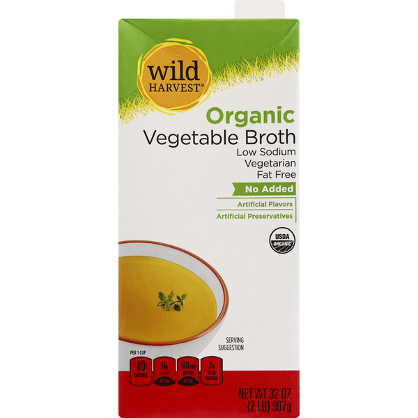 Soup, Broth & Bouillon Wild Harvest Vegetable Broth, Organic hero